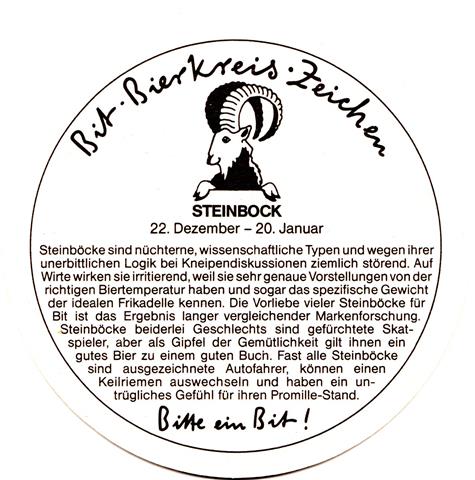 bitburg bit-rp bitburger bierkreis 4b (rund215-steinbock-schwarz)